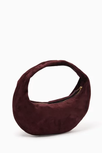 Mini Olivia Hobo Bag in Suede