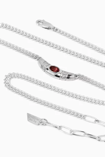 Bronte Diamond Choker Necklace in Sterling Silver