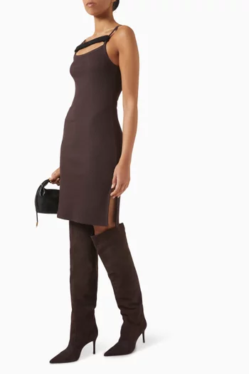 90's Ribbed Strap Mini Dress