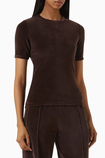 Velvet Fitted T-shirt