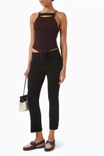 Strap Top in Ribbed-knit