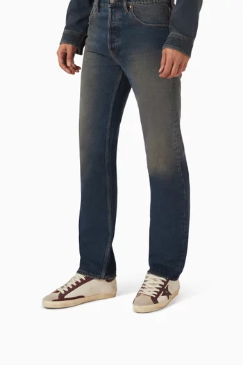 Super-Star Sneakers in Leather & Suede