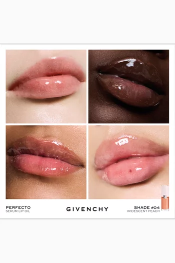 N°04 Iridescent Peach Perfecto Serum Lip Oil, 7.5ml