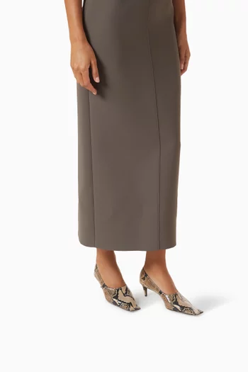 Marlene 50 Pumps in Python-embossed Leather