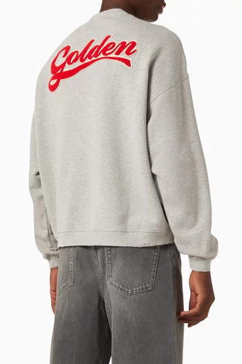 Unisex Oversize Crewneck Sweatshirt in Cotton Fleece