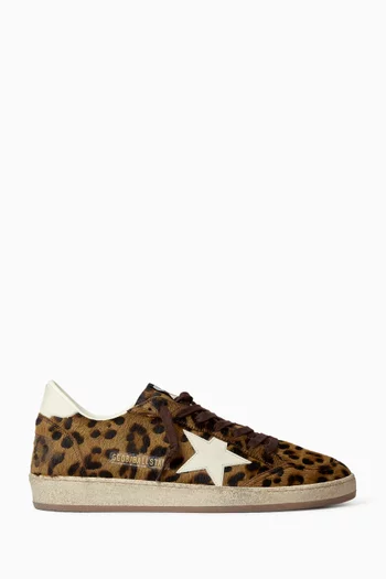 Ball Star Sneakers in Leather Hair