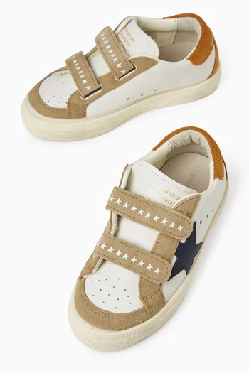May School Sneakers in Leather & Suede
