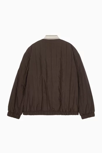 Quilted Bomber Jacket