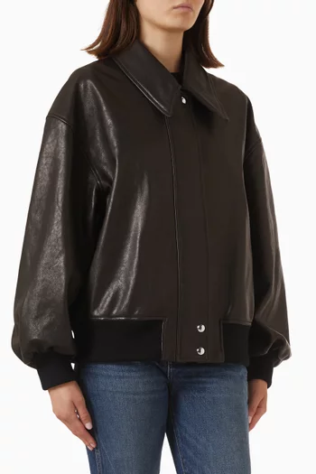 Shelman Jacket in Textured Lambskin