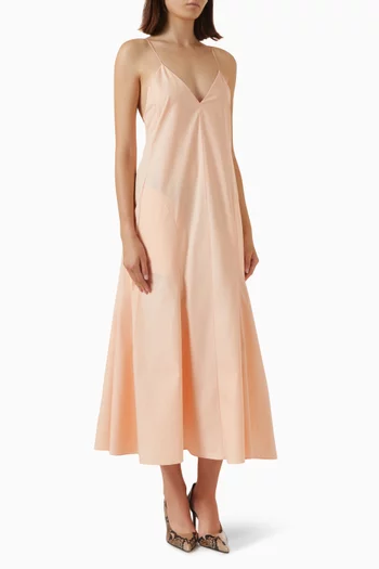 Iben Midi Dress in Cotton Poplin