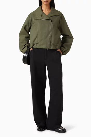 Sculpted Parachute Jacket in Cotton-blend