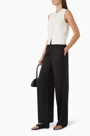 Lace-trim Pants