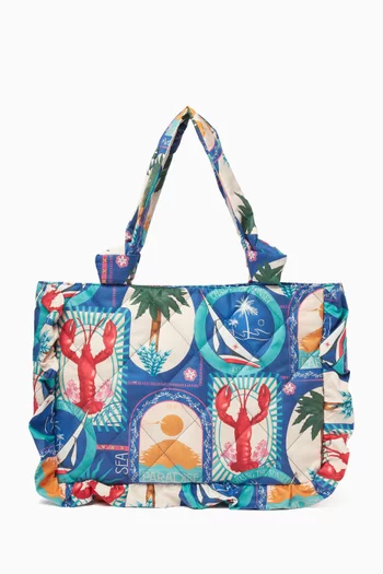 Ambroise Quilted Tote Bag in Canvas