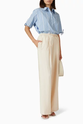 Straight Wide-leg Pants