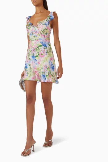 Celina Mini Dress in Viscose Blend