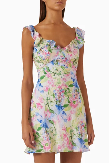Celina Mini Dress in Viscose Blend