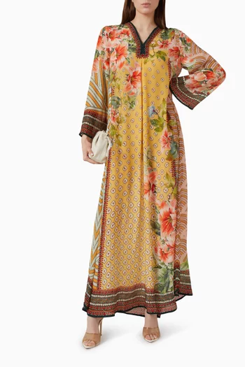 Banera Kaftan in Bemberg Crepe