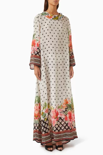 Lavanya Kaftan in Bemberg Crepe