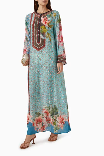 Baaka Kaftan in Bemberg Crepe
