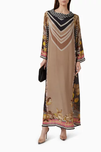 Lavanya Kaftan in Bemberg Crepe
