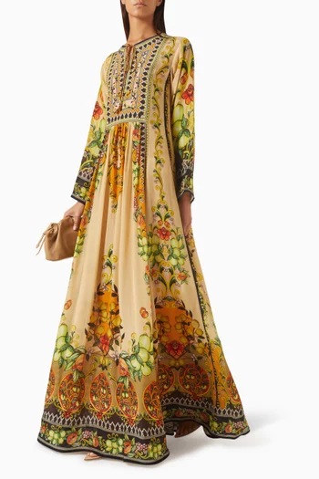 Anisha Kaftan in Bemberg Crepe