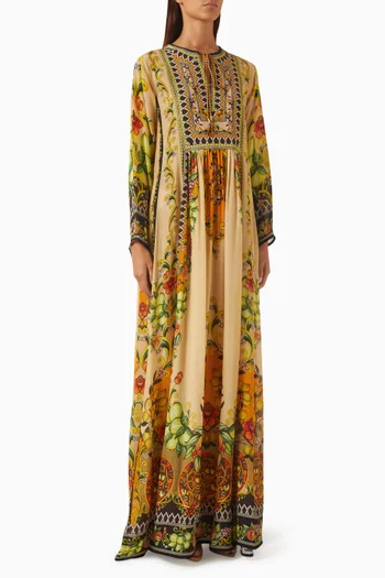 Anisha Kaftan in Bemberg Crepe