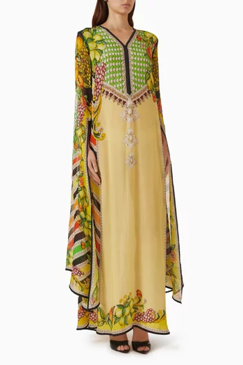 Maaya Kaftan in Bemberg Crepe & Chiffon