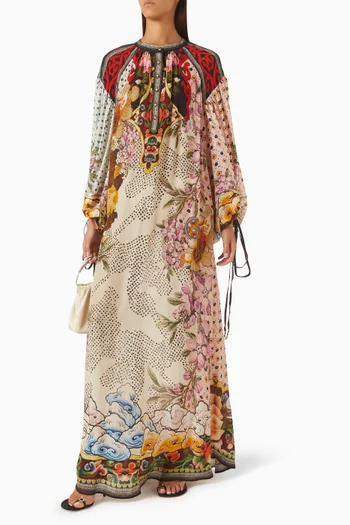Angelica Kaftan in Bemberg Crepe