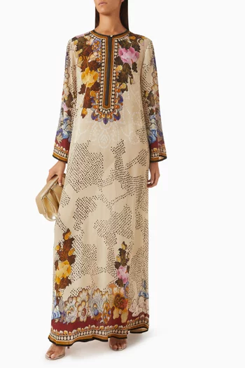 Kamini Kaftan in Bemberg Crepe