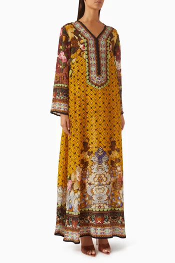 Montijo Kaftan in Bemberg Crepe