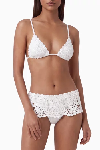 x Paige Lorenze Elena Bikini Top in Crochet