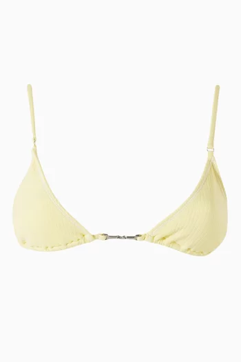 x JENNIE Elena Ribbed Bikini Top