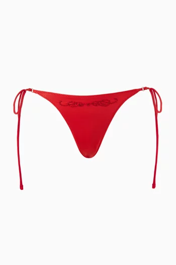 x JENNIE Mackenzie Beaded Bikini Briefs