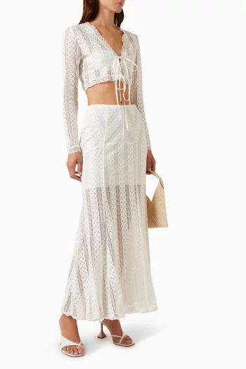 Margot Cropped Cardigan in Cotton-blend