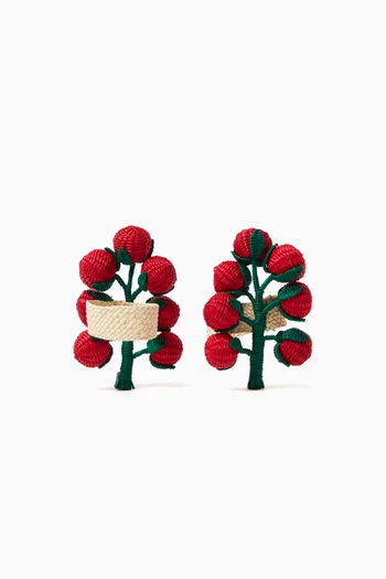 Tomato Branch Napkin Rings