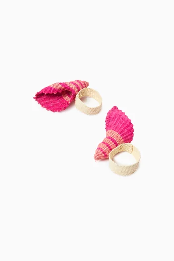 Whelk Napkin Rings, Set of 2
