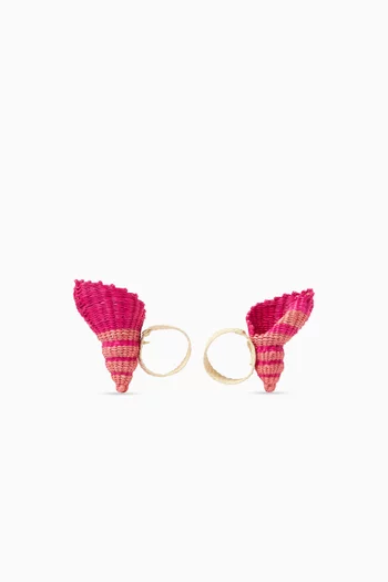 Whelk Napkin Rings, Set of 2