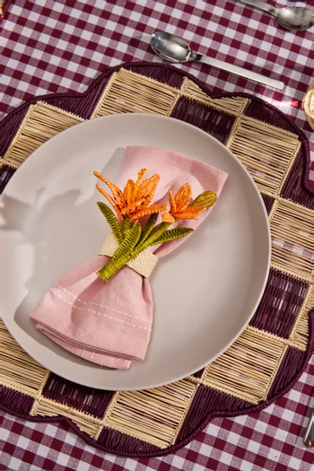 Tiger Lily Napkin Ring, Set of 2
