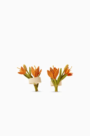 Tiger Lily Napkin Ring, Set of 2