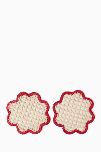 Scalloped Coasters, Set of 2