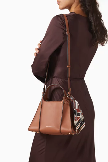 Arkshell Top Handle Bag in Leather