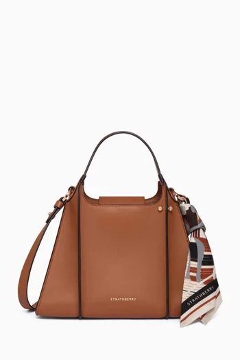 Arkshell Top Handle Bag in Leather