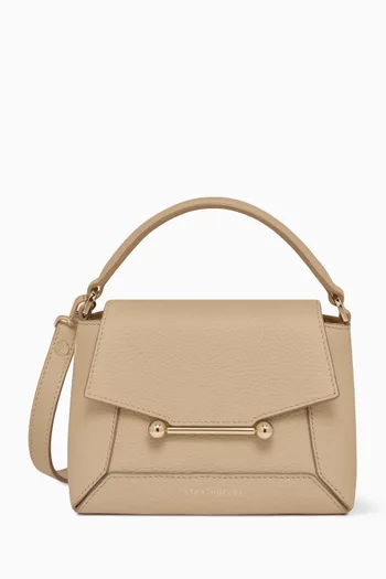 Mosaic Top Handle Bag in Leather