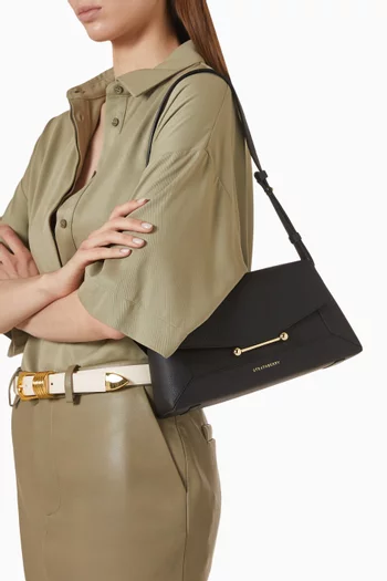 Mosaic Shoulder Bag in Grained Leather