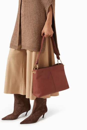 Lana Hobo Shoulder Bag in Calf Leather