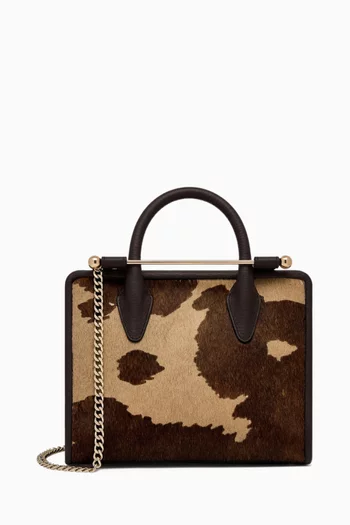 Mini Tote Bag in Italian hair-on-hide Cow Leather