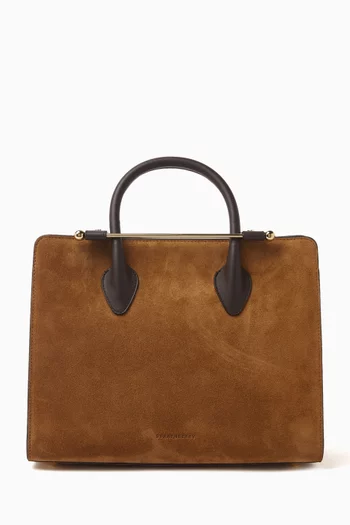 Exclusive Midi Tote Bag in Suede