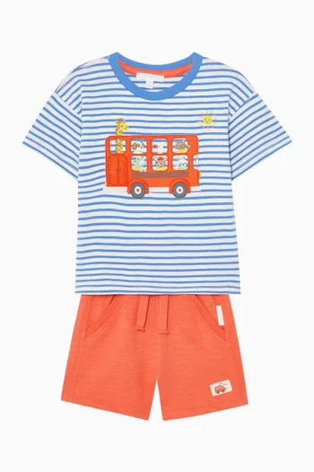 Striped T-shirt in Organic Cotton
