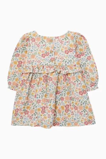 Wild Flower Printed Dress in Cotton