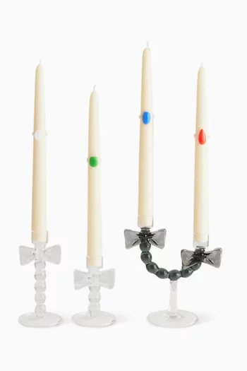 Petit Bow Candleholder in Glass